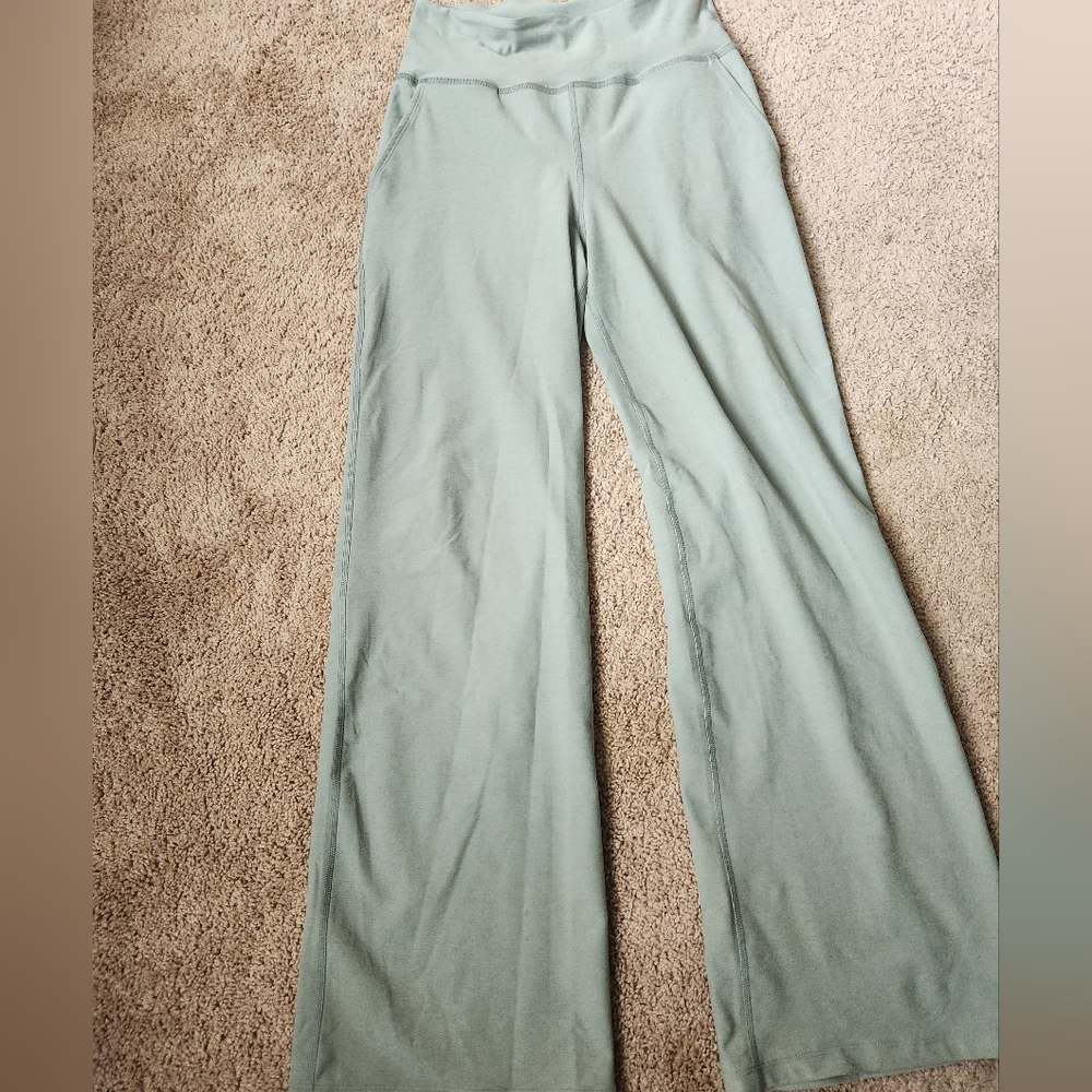Beyond Yoga Spacedye Laid Back Wide Leg Pant, Small, Mint